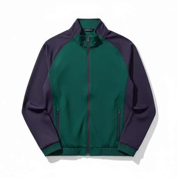 Holderness & Bourne The Hyde Jacket XXL NWT Blue Green Colorblock Gorpcore Golf - Picture 2 of 7